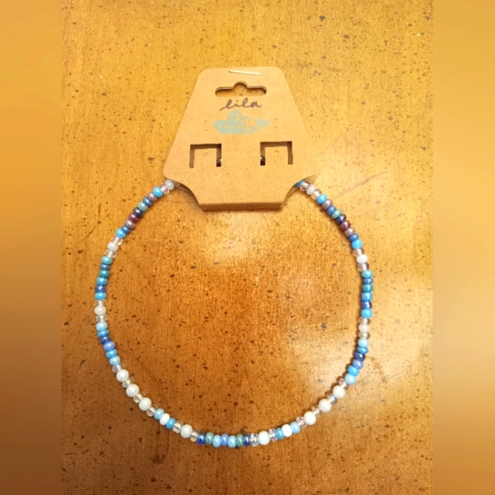 Lila Bubbles Elastic Necklace